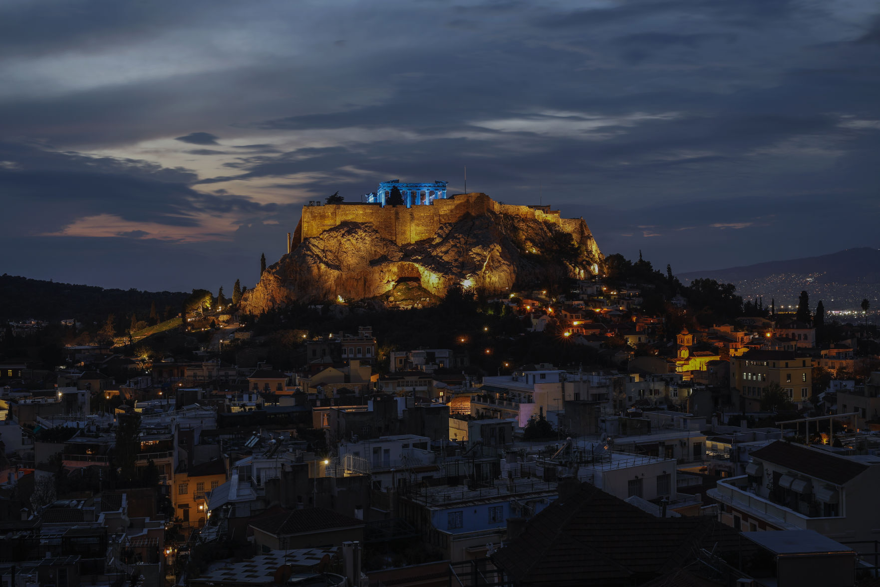 APTOPIX Greece Blue Acropolis